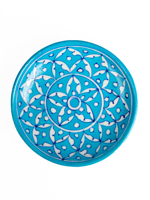 Blue Pottery Hand-Made Wall Plate