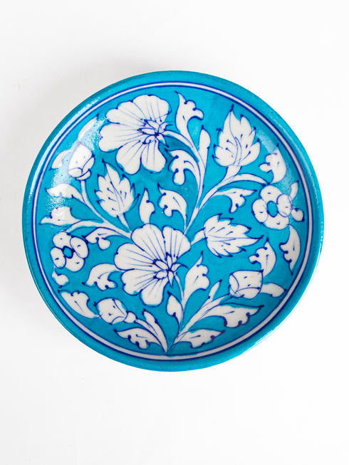 Blue Pottery Hand-Made Wall Plate