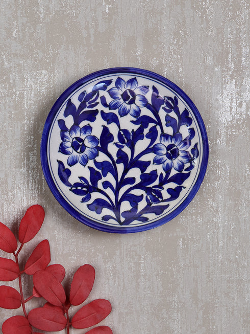 Blue Pottery Hand-Made Wall Plate