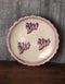 Pink Design On White Base Dessert Serving Plate 5 Inch