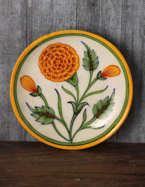 Marigold Design Wall Hanging Plate 5 (Inch)