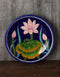 Lotus Design On Blue Base Plate 5 (Inch)