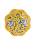 Melon Plate 5 (INCH) Yellow Base Floral