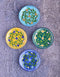 Blue Pottery Decorative Plate 5 Inch (Set of 4)