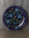 Blue Base and Turquoise Flowers Plate 8