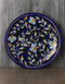 Flowers on Blue Base Plate 8