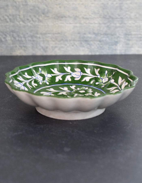 Melon Plate 8 Green Base Floral