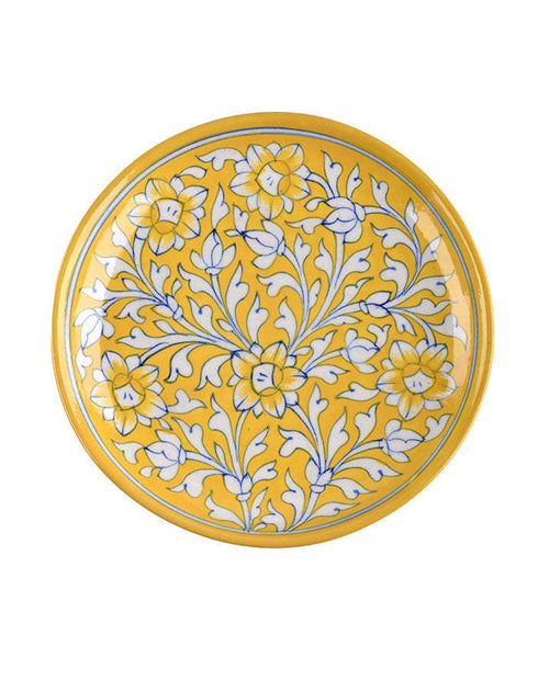 Hand Made Blue Pottery Plate