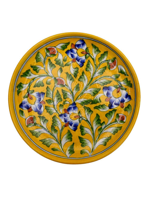 Blue Pottery HandMade Wall Plate