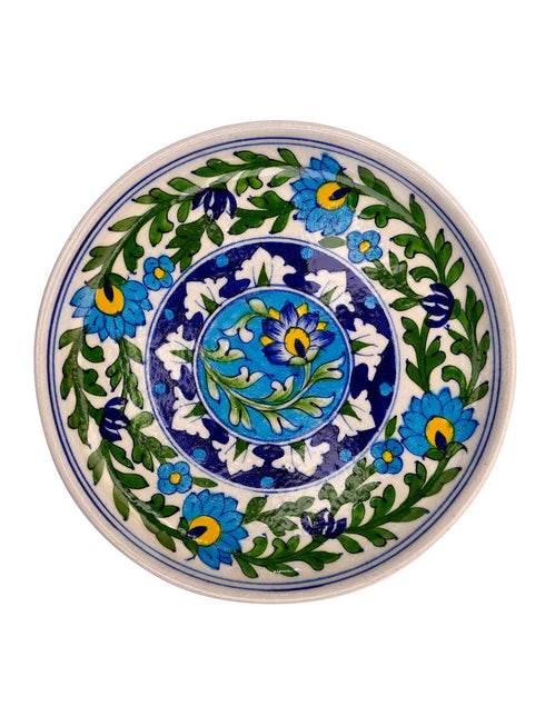 Blue Pottery HandMade Wall Plate