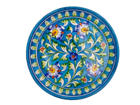 Blue Pottery HandMade Wall Plate