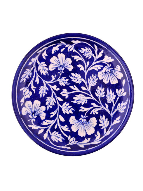 Blue Pottery HandMade Wall Plate