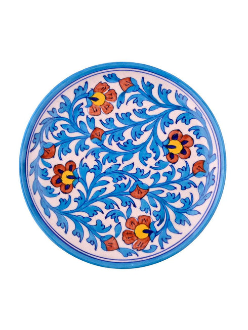 Blue Pottery HandMade Wall Plate