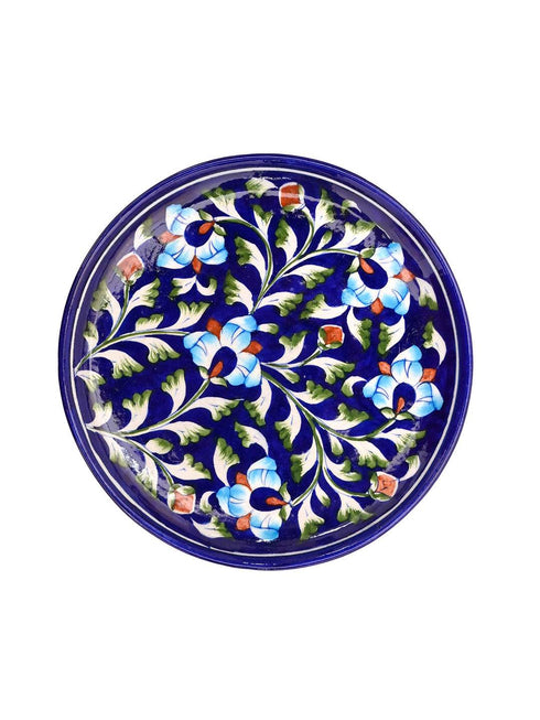 Blue Pottery HandMade Wall Plate