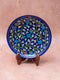 Blue Pottery HandMade Wall Plate With Wooden Stand