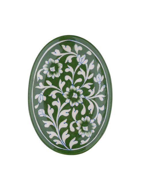 Oval Plate With Wooden Hanger & T-light