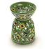 Jaipur Blue Pottery Aroma Oil Diffuser in Green Base With Yellow Floral Motifs Big