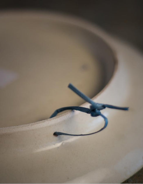 Hand Made Blue Pottery Plate