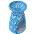 Jaipur Blue Pottery Handmade Aroma Oil Diffuser Small in Turquoise & White Geometrical Design