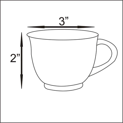 Assorted Mini Kitchen Cute Blue Pottery Cup Planters (Set Of 3)