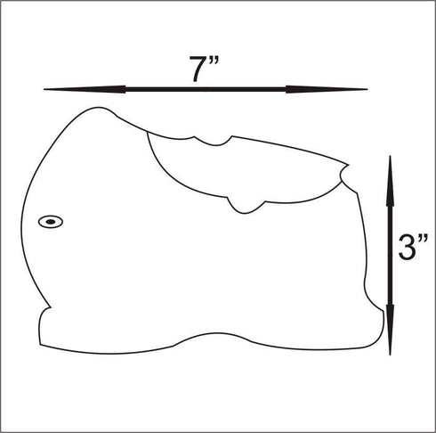 Blue Pottery Elephant Plant Holder