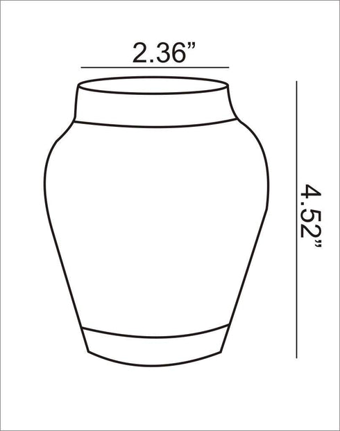 Blue Pottery Planter 4.52 Set of 2 pcs.