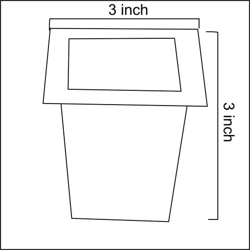 Square Flower Bud Vase Indigo Blue