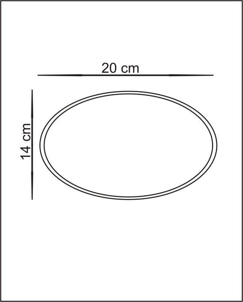 Oval Plate With Wooden Hanger & T-light