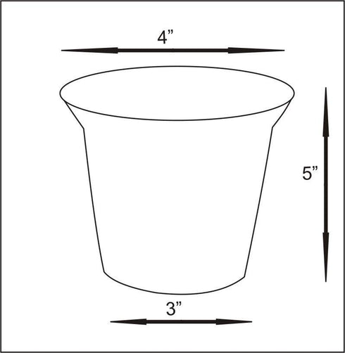 Round Blue and White Floral Design 5 Planter