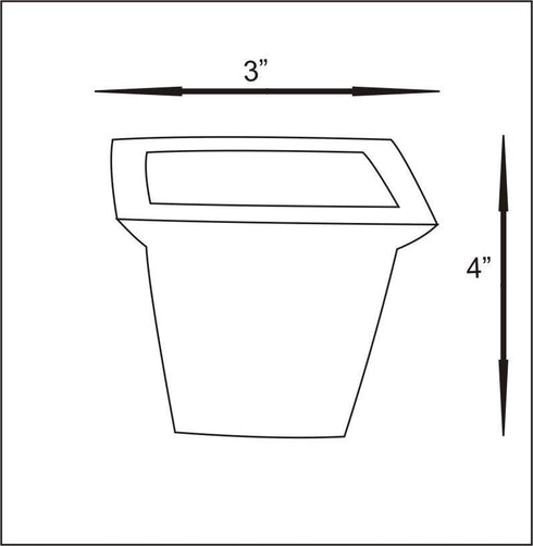 Blue Pottery Handmade Planter Set Of 2 Pieces ( 6 Inches, 4 Inches ) - Blue Base With Multi Colours