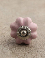 Pink Flower-Shaped Cabinet Knob